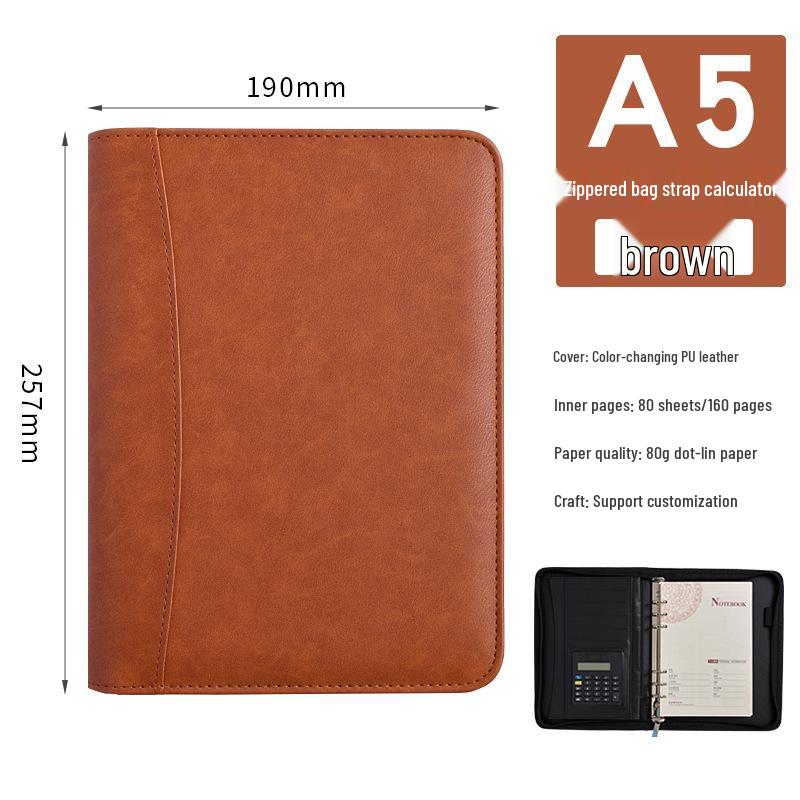 А5 B5 Бизнес Папка-органайзер на молнии и папка для документов