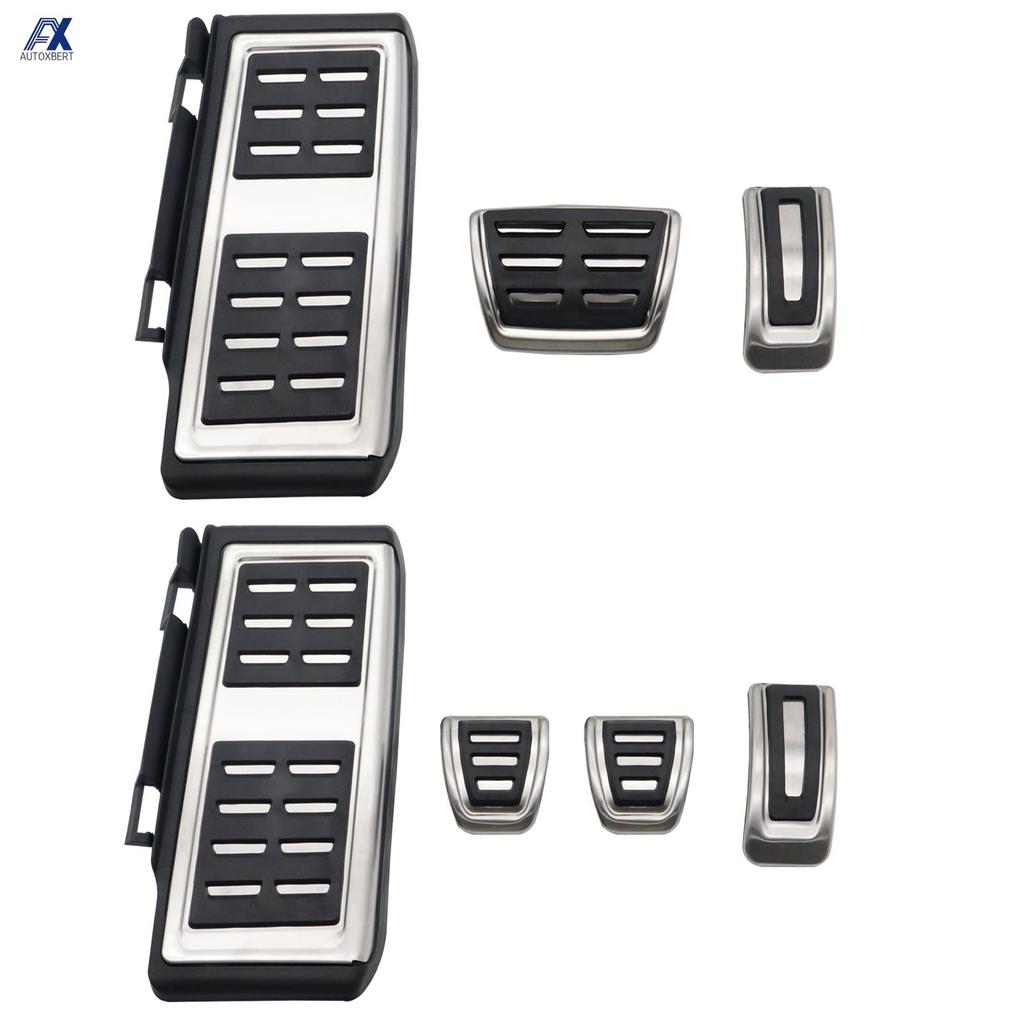 Gas Brake Pedal Sets For Volkswagen VW Golf MK7 8 Passat B8 3G Tiguan 2 Touran 2 Polo 5 6 T-Roc Jetta 7 A7 Stainless Steel MT AT