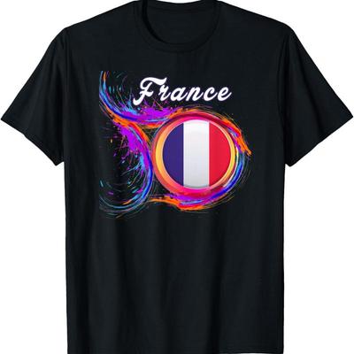 Frankreich Flagge Gay Holi Gruß Französisches Souvenir T-Shirt
