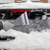 Car Ice Scraper Warm Waterproof Windproof 2-in-1 Windshield Snow Scraper Glove for Truck RV SUV Window Glass Mirror Care
