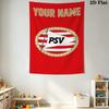 Custom Name PSV Eindhoven Wall Tapestry Aesthetic Wall Hanging Printed Fabric Blanket Decorative Tapestries for Bedroom Living Room Home Decor