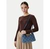 Emblem Aop Denim Shoulder Bag