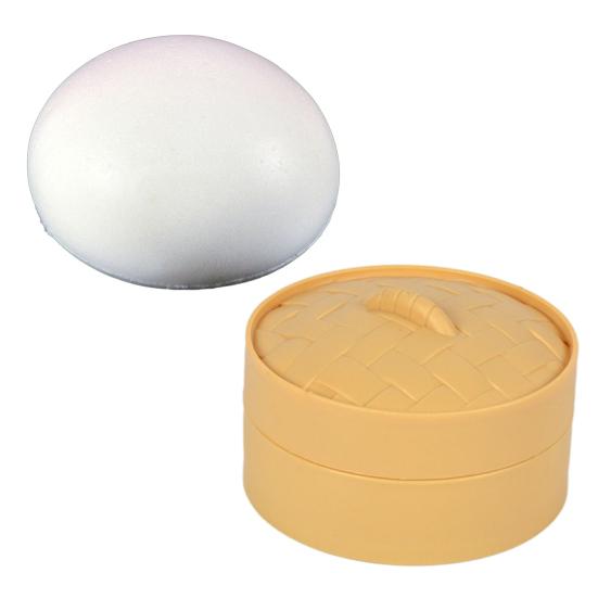 Chinese Food Squeeze Toy Slow-Rising Bun Dumpling Roll TPR Steamed Fidget Toy for Stress Relief Cute