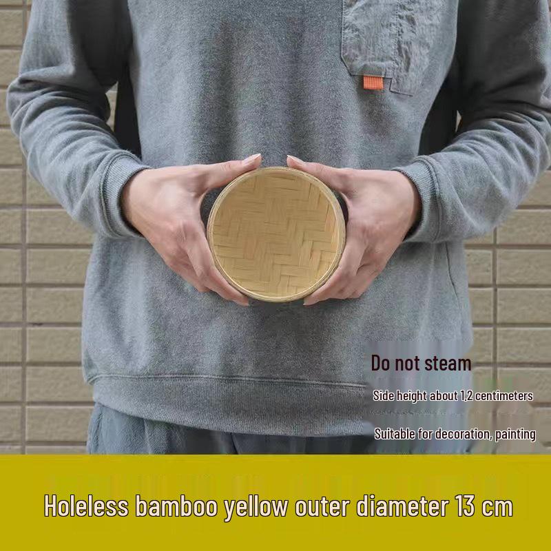 

Корзина для урожая из бамбука ручной работы: Сушка на солнце, веяние и декоративное сито для дома и танцев. 13cm