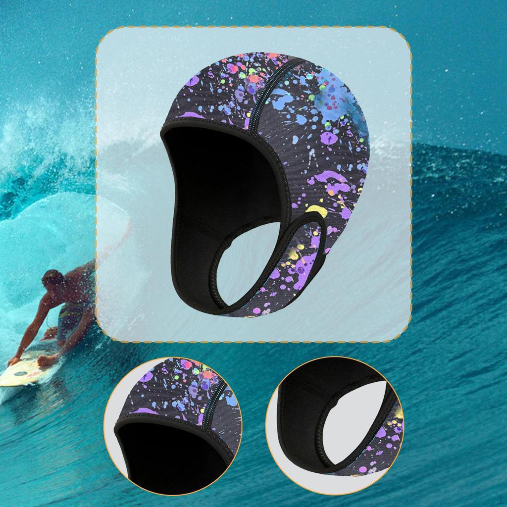 Scuba Diving Hood Surfing Cap 1.5mm Waterproof Hat Thermal for Water Sports