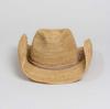 2026 chapeau de cowboy en paille de raffia crocheté à la main protection solaire vacances hommes et femmes protection solaire plage western chapeau cowboy