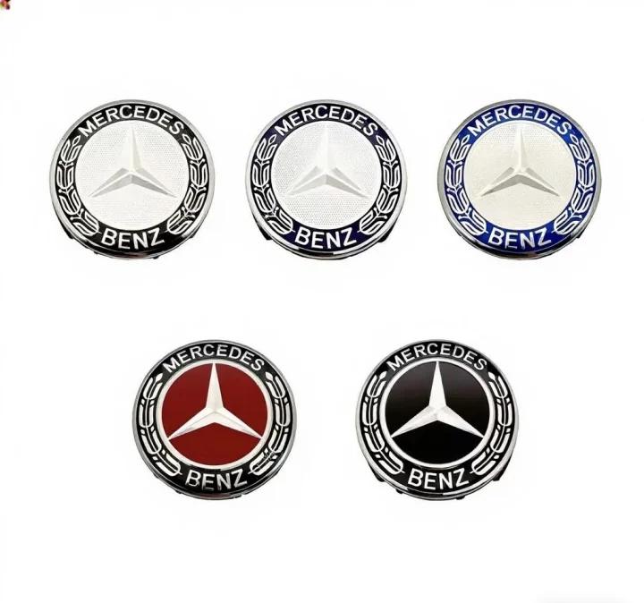 4pcs 75mm car wheel hub center cover modification accessories suitable for Mercedes Benz W220 W213 W212 W211 W210 W207W222 W05 FI1 QQ67