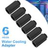 Uxcell 6pcs Water Cooling Adapter G14" Thread Female To Male 1.18" Column Length Mini Compression Fitting Copper Extender Fitting with O-ring for