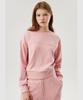 LECOQ Women'S Double Tension Loose Fit Crop Sweatshirt Pink (Qp322Ofs71)