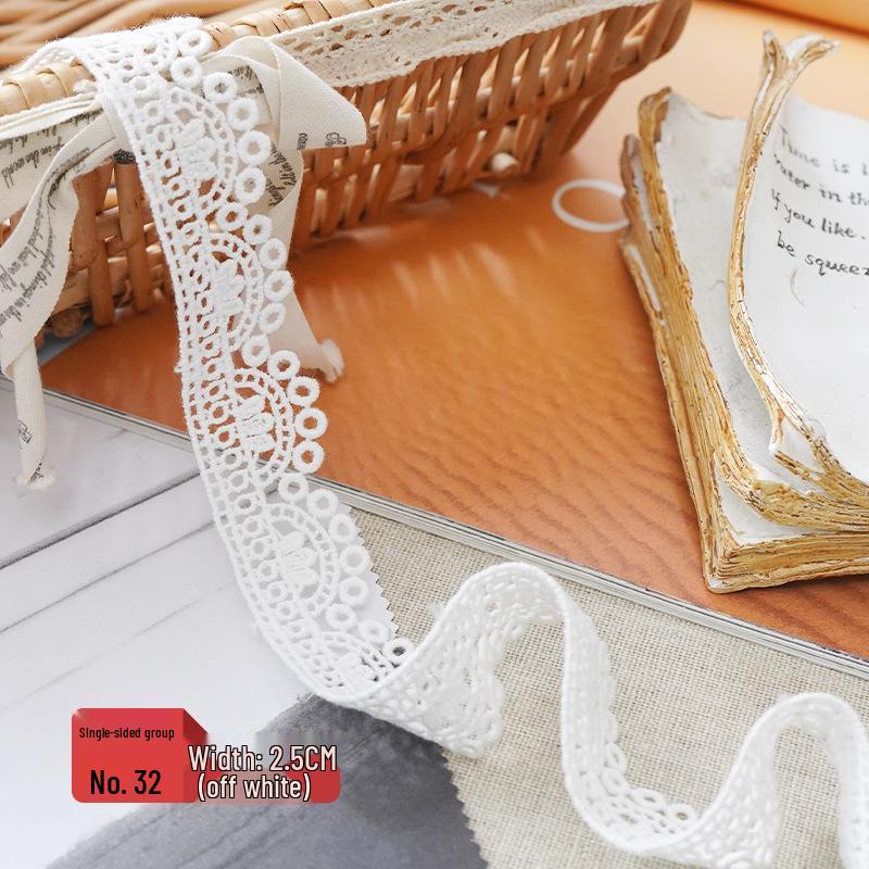 Lace-Trimmed Jute Rope Fabric for DIY Crafts and Clothing