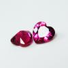 2.85 Ct NATURAL Ruby Bloody RED Heart Shape Loose Gemstone CERTIFIED 6x6 Mm Pair XMQ-8474 00