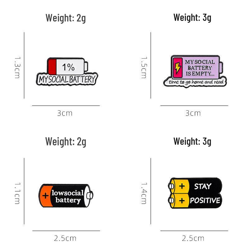 Stylish Alloy English Letter Brooch - Cute Badge for Bags & Clothing