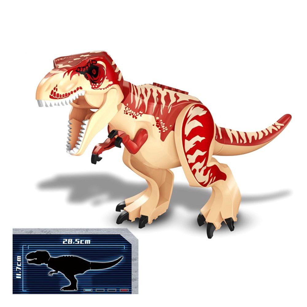 Mini Size Jurassic Dinosaur Building Brick Assemble Model Educational Design Carnotaurus Building Blocks Prehistoric Animal