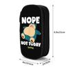Pokemoned Nope Not Today Snorlax Pencil Cases Pen Holder Bag Girls Boys Big Capacity Students School Gift Pencilcases