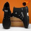 Thick Soled Shoes, Snow Boots, Plush, Thickened, Warm Shoes, Cotton Boots, Swivel Buckles, Breathable Men's Shoes