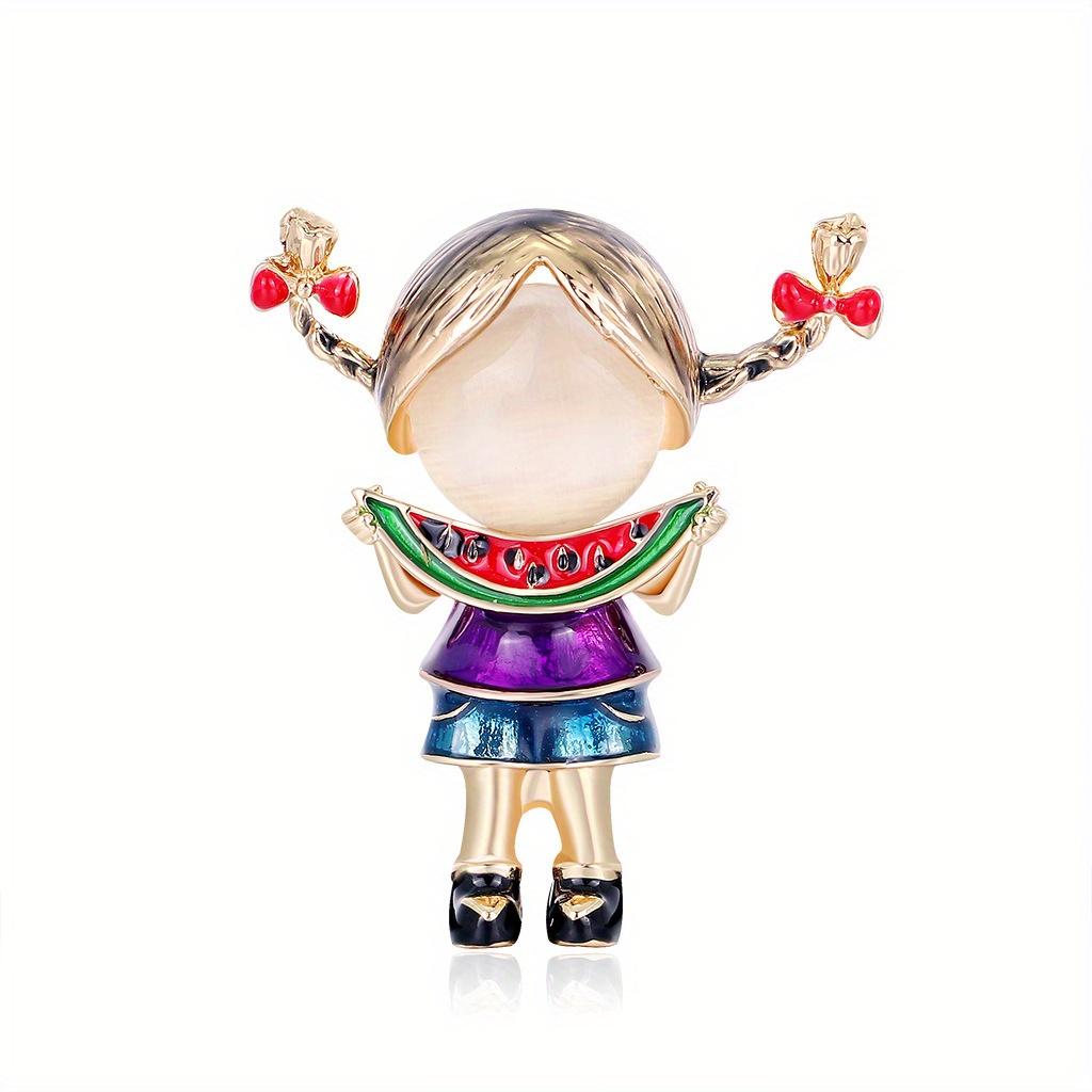 

Women Men Enamel Girls Brooch Badges Cute Drip Oil Accessories Corsages