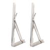 Folding Bench Table Wall Shelf 15.6 Inch Heavy Duty Stainless Steel Wall Mounted Shelf Hinge Bracket for Bench Table
