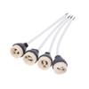 4Pcs Ceramic GU10 Base Socket Adapter Wire Connector Porcelain Halogen GU10 Lamp Holder LampHolder For LED Spot Light Bulb