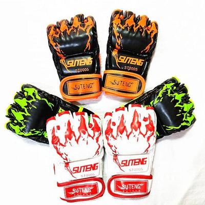 Adult Gym High Quality MMA Muay Thai Training Punching Bag Half Mitts Sparring Boxing Gloves Mens Womens