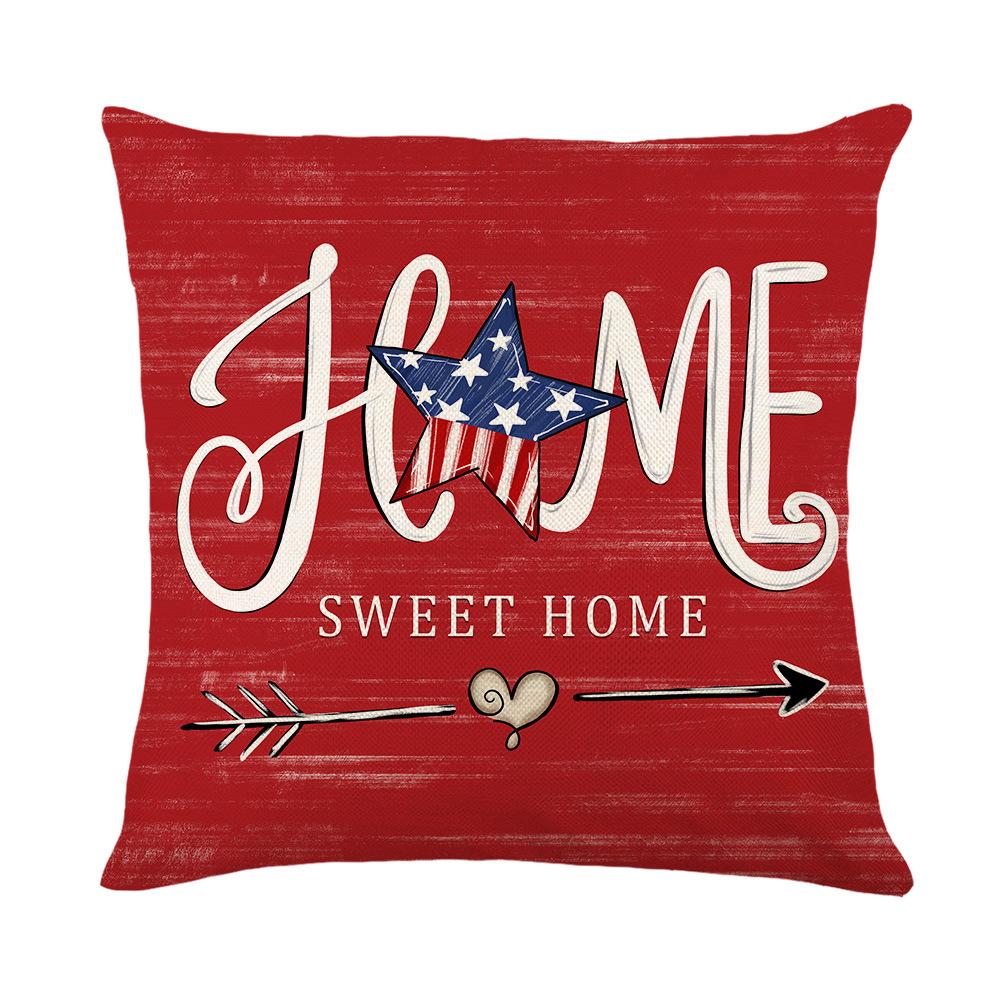 Linen Printed Pillow Cover Home Living Room Decoration Pillow Cover Bedroom Cushion Cover