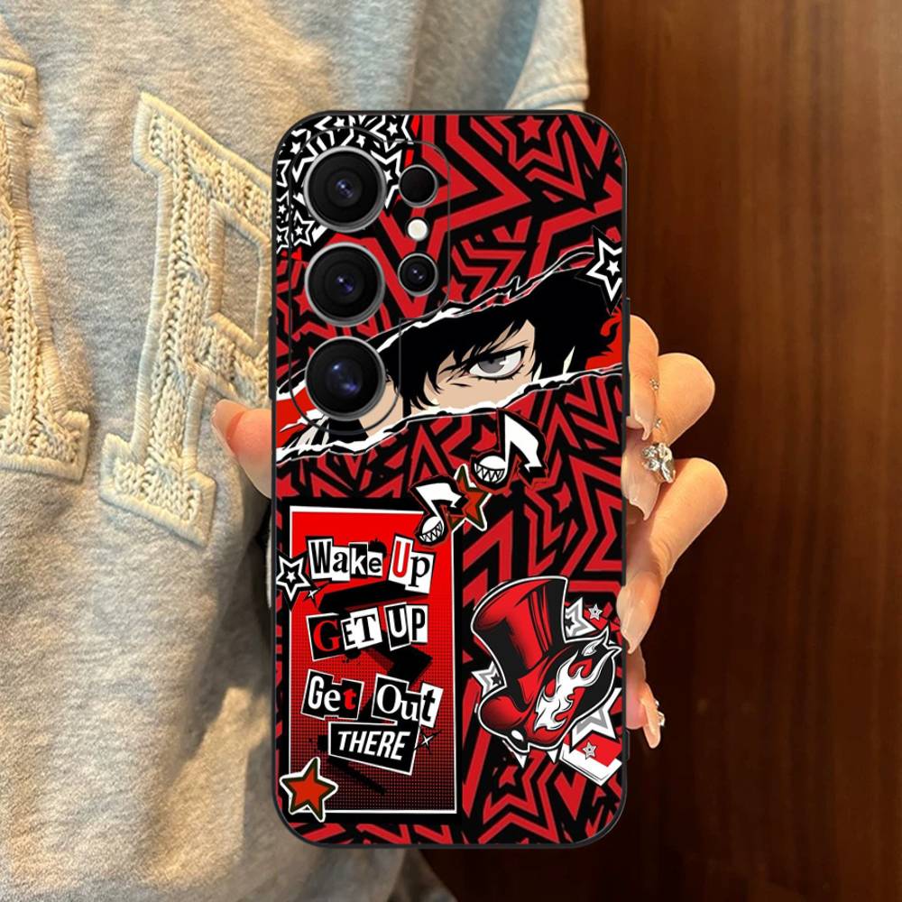 Persona 5 Phone Case For Samsung S 24 fe 25 Ultra plus 20 lite 21 30 22 23 24 22 Ultra 5G Fundas