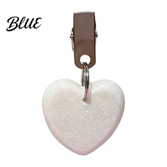 Table Cover Weight Stone Clip Heart Marble Clip Love with Metal Tablecloth Weight Outdoor Party