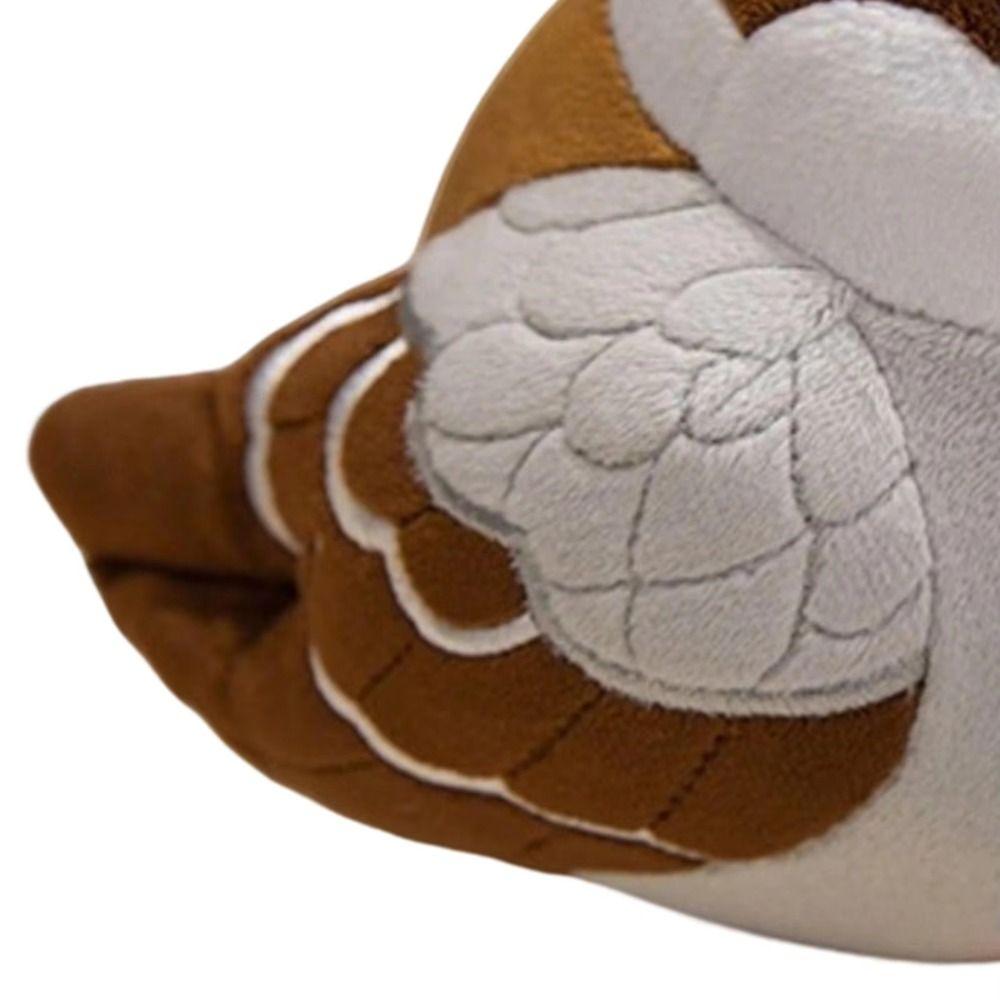 Chubby Round Sparrow Plush Toys Realistic Soft Beautiful Design Stuffed Bird Doll Cute Cartoon Lovely Companion