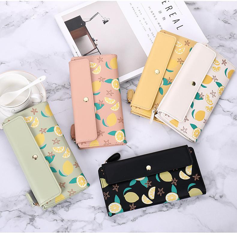 Cute Korean Style Long Wallet For Women With Multiple Card Slots High Quality Student Coin Purse