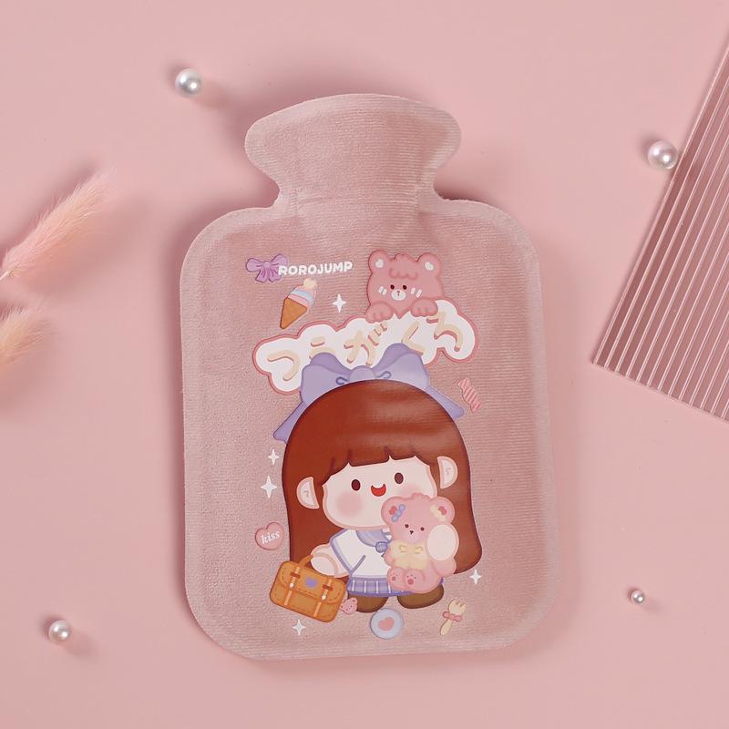 Mini Plush Cartoon Hot Water Bottle & Hand Warmer