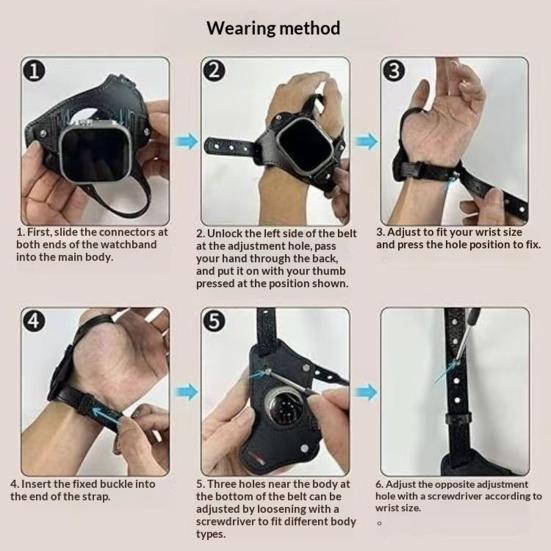 Cyklistický řemínek na hodinky Kompatibilní pro Apple Watch Series Nastavitelný Vintage Faux Leather Náramek na chytré hodinky Náhradní