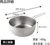 ERNEST in Yukihira Saucepan Stainless Hammered Milk A Brand Favorited by Major Restaurants [Made Japan] Tsubame-Sanjo (Single-Handled Pot), 20cm,