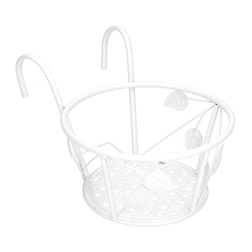 Hanging Flower Pot Rack Outdoor Plant Stand Railings Planter Containers Over The Rail Flower Pot Holder for Patio Garden Balcony