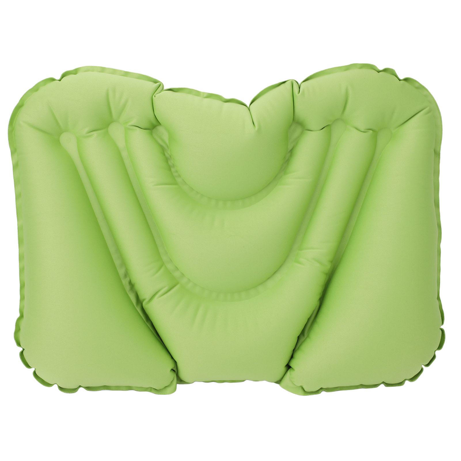 

Подушка для поясничной поддержки Удобная поддержка Снимает усталость Легкая Надувная поясничная подушка кнопочного типа зелёный