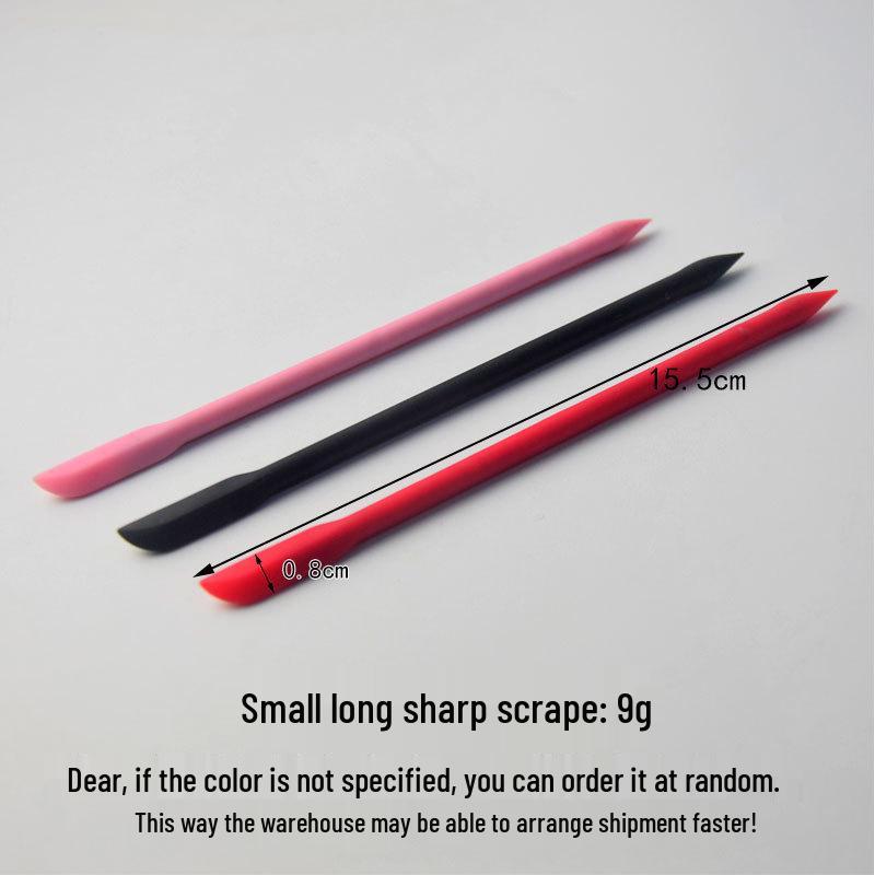 Silicone Pointed Spatula & Jar Scraper for Cosmetic & Cooking, Heat-Resistant