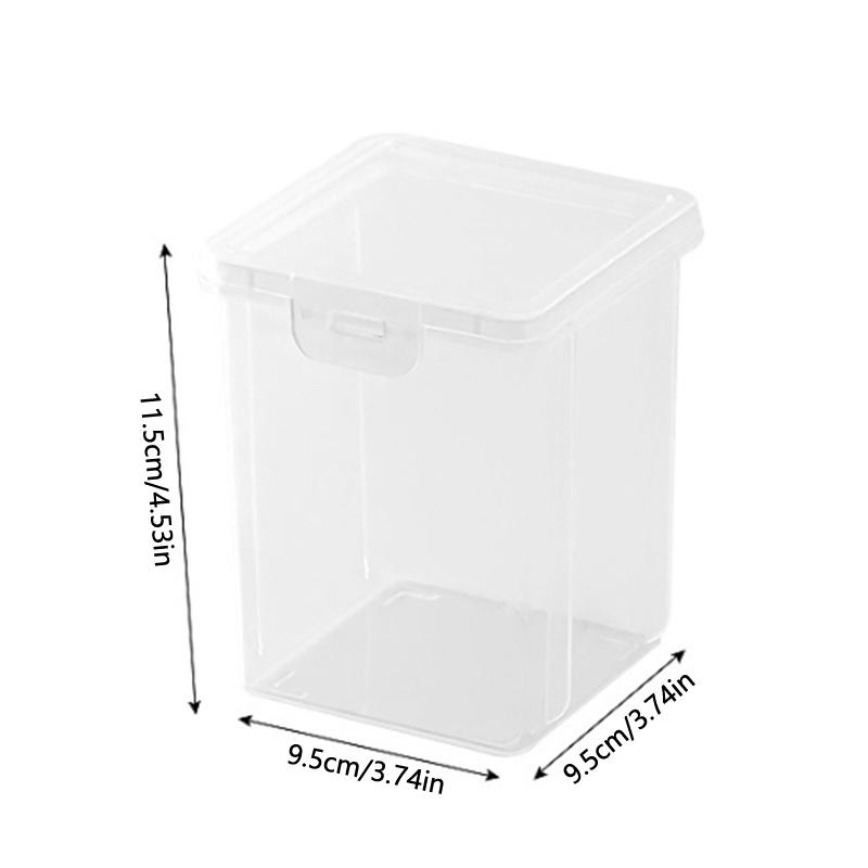 Cu capac Bețișoare Organizator Cosmetic Cutie de Depozitare Desktop Rezistent la Praf Bumbac pentru Demachiere Ruj Organizator Cosmetice Suport