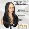 Womens Fashion Layered V Part Long Straight Hair Synthetic Wig