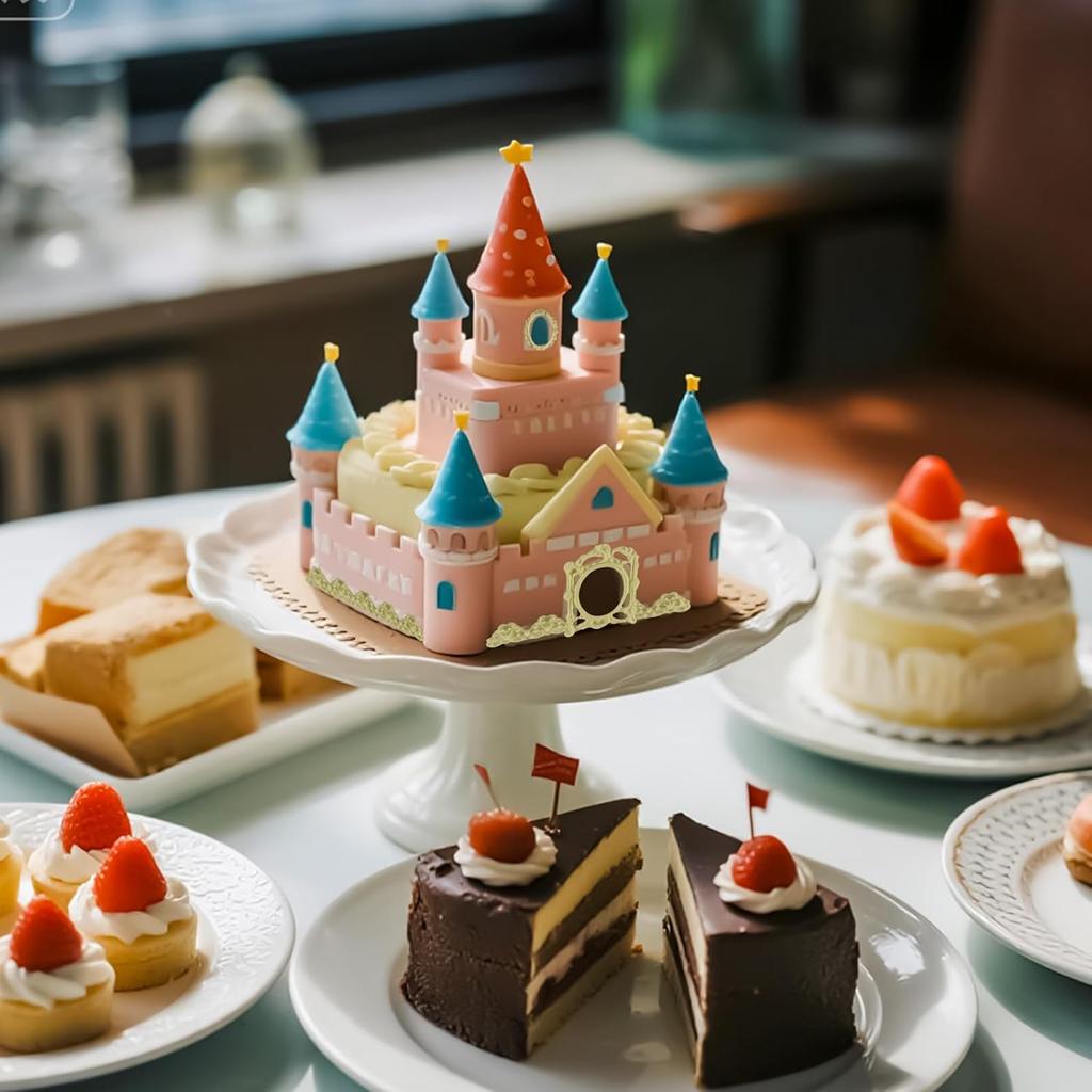 2Pcs Photo Frame Silicone Mold, Mini Frame Air Dry Clay Molds, Baroque Style Frame Chocolate Mold, for Cake Decorating Cupcake Topper Chocolate Candy