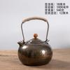 Handcrafted Large Copper Teapot 750ml 1000ml Vintage Style Kettle Gongfu Tea Brewing With Hammered Finish