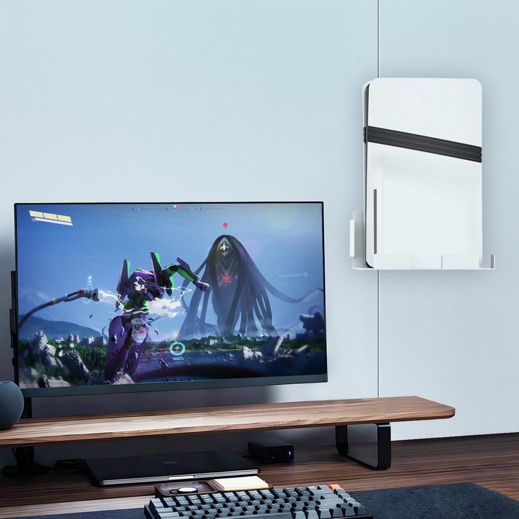 JYS JYS-P5226 Bracket for Sony PS5 Pro/PS5 Slim/PS5 Console Holder Wall Mount Storage Rack
