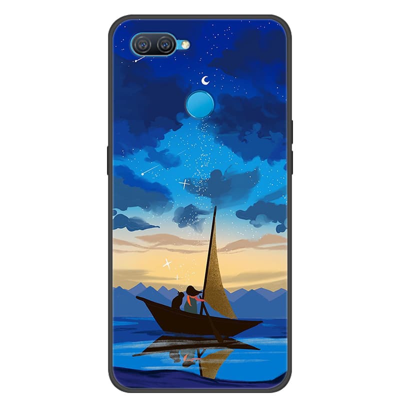 For OPPO A12 Case Cool Painted Cover Soft Silicone Phone Case For OPPO A7 AX7 Back Covers Bumper Coque A12 CPH2083 CPH2077 Coque