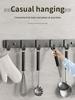 Punch-free Door Behind Hook Storage Wall Hanging Clothes Hanger Coat Hook no drill Hanger Bedroom Organizer Storage Kitchen Acce
