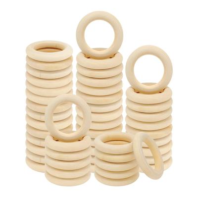 Anillo de Madera de Paulownia Natural para Bolso para Proyectos de Bricolaje y Pintura Infantil