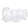 Clear Plastic Condiment Container Set 400ml per container Condiment Jar Set  Bar Storage