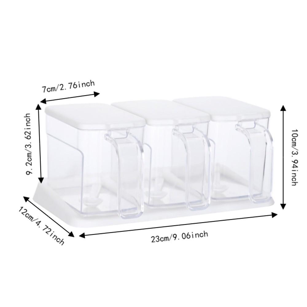 Clear Plastic Condiment Container Set 400ml per container Condiment Jar Set Bar Storage
