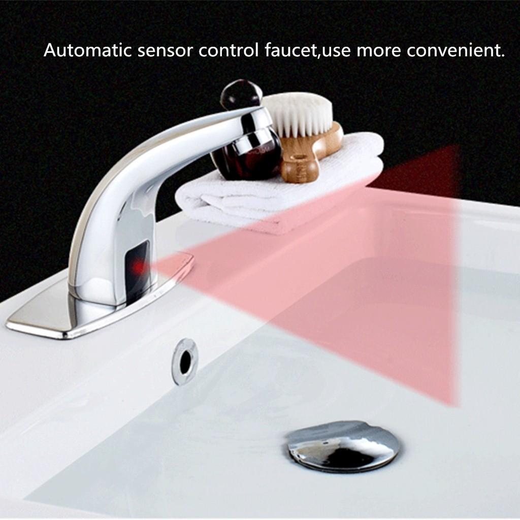 Alloy Automatic Infrared Sensor Sink Basin Faucet Hands Auto Mixer Tap Sensor Faucets Inductive Water Tap Bathroom Deck Mounted
