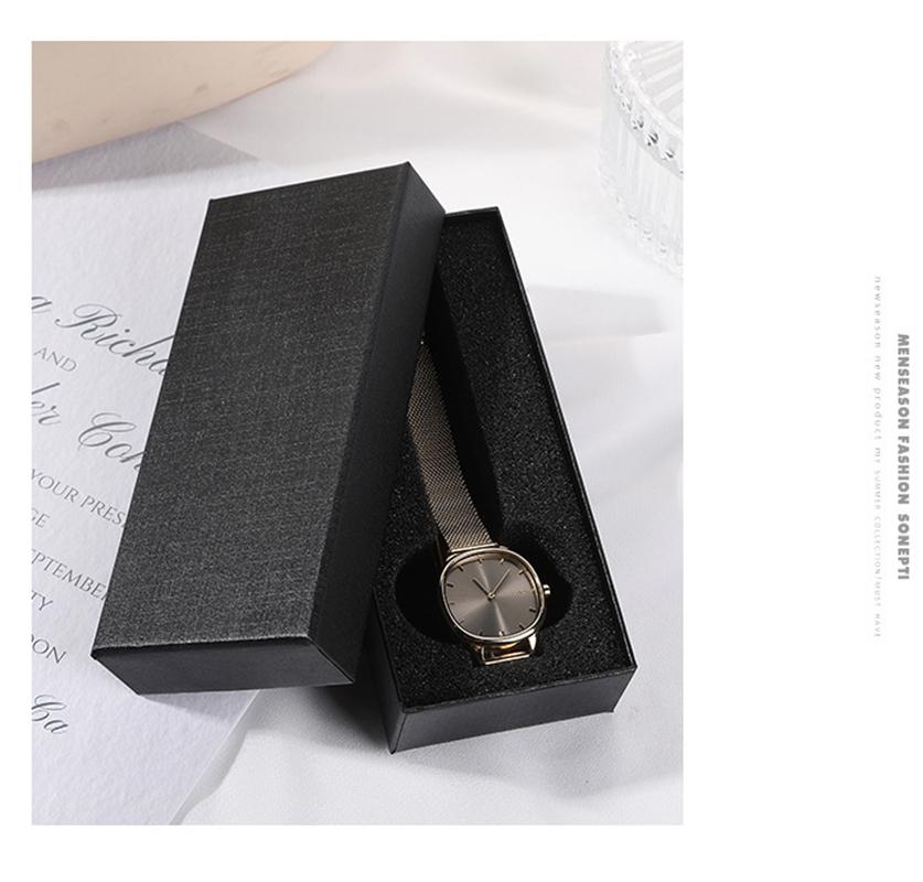 Fashion Hot Sale BLACK Watch Box Rectangle Wristwatch Durable Gift Case