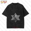 Reggae Vintage Oversized T-Shirt Haile Selassie Rastafarian Äthiopischer Afrikanischer König Juda 2 Farben LNO5