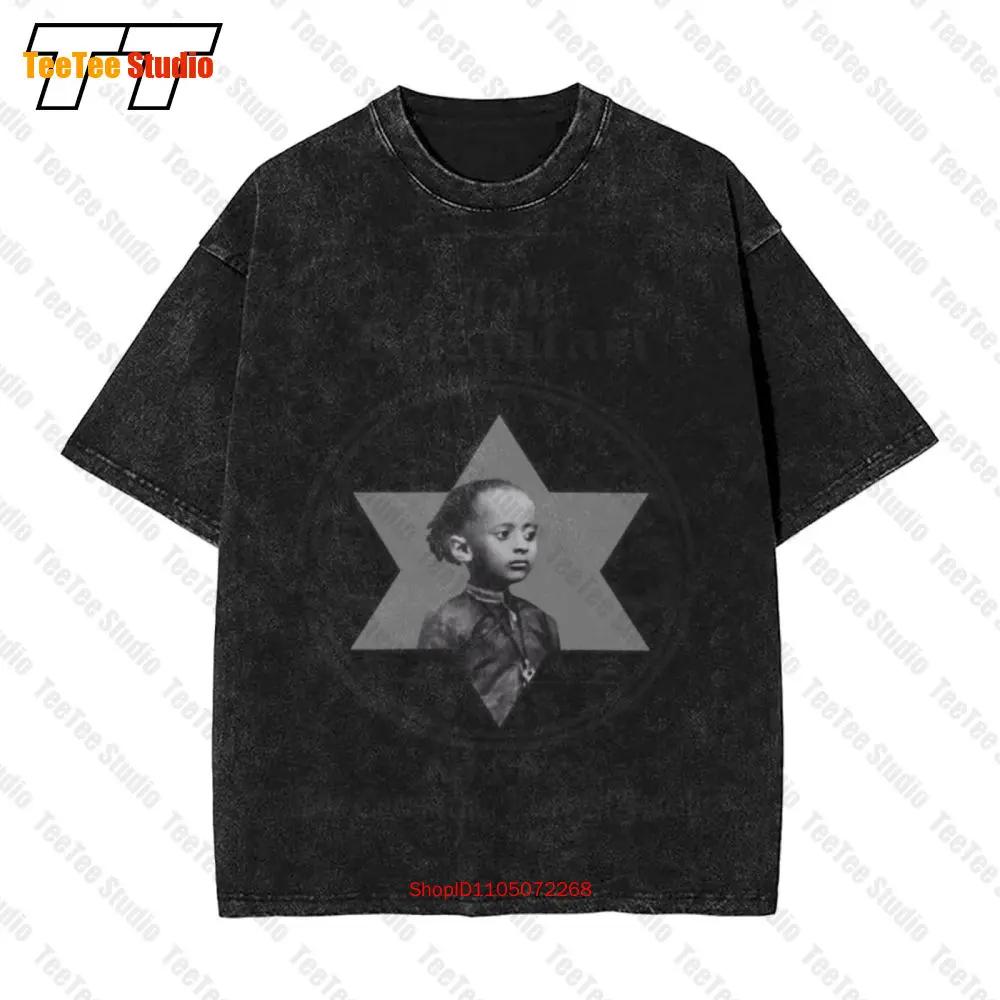 Reggae Vintage Oversized T-Shirt Haile Selassie Rastafarian Äthiopischer Afrikanischer König Juda 2 Farben LNO5