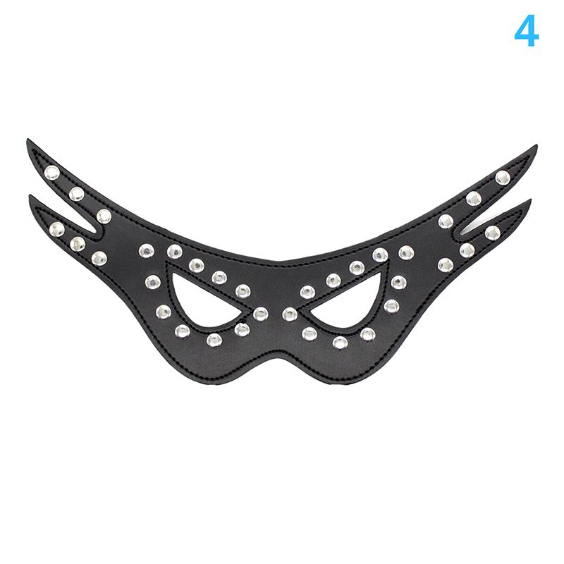 1Pc Women's Bat Sexy Mask Blindfold PU Leather Adjustable Cosplay Accessory for Masquerade Halloween Party Goth Eye Harness