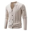 2025 New Autumn and Winter Large Size Sweater V-neck Loose Casual Sweater Jacket
